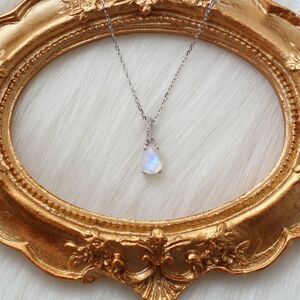 Moonstone Necklace, 925 Sterling Silver, Moonstone, Gemstones Necklace Pendant